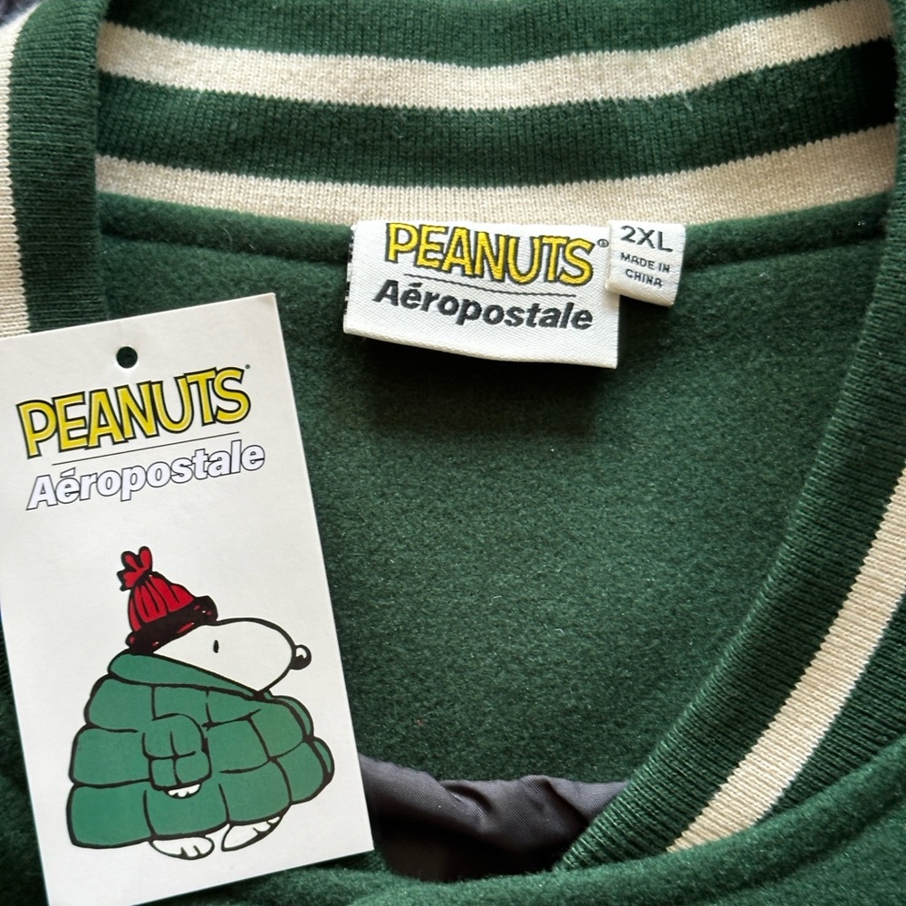 Aéropostale Peanuts Snoopy Varsity Jacket - Picture 6 of 9